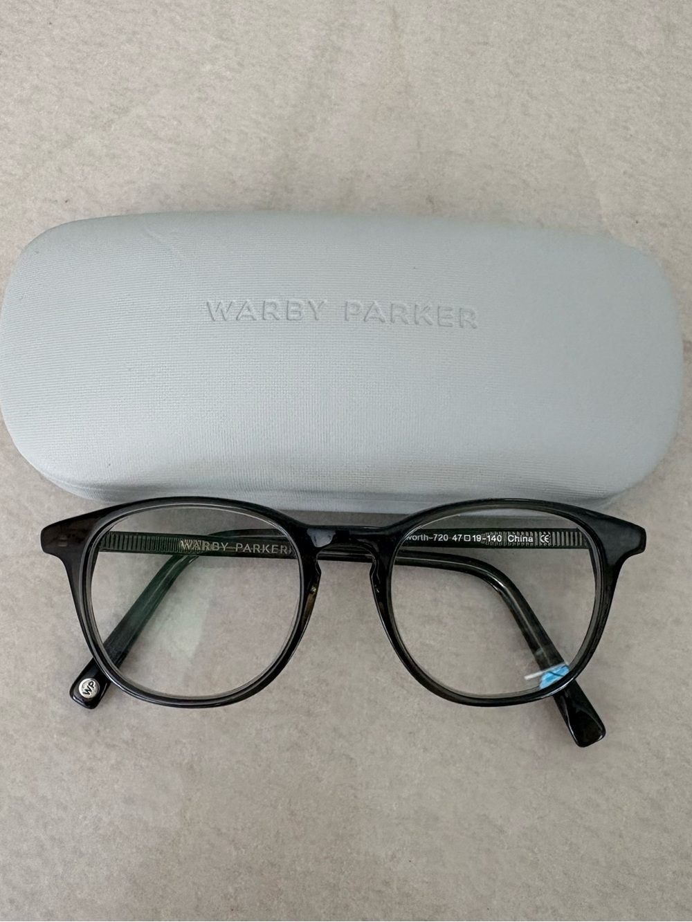 Warby Parker Edgeworth Glasses with Case